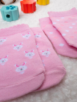 Pack 2 calcetines cortos de niña "bunnies - Prénatal