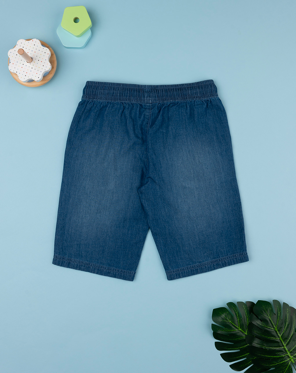 Pantalones cortos básicos de chambray para niños - Prénatal