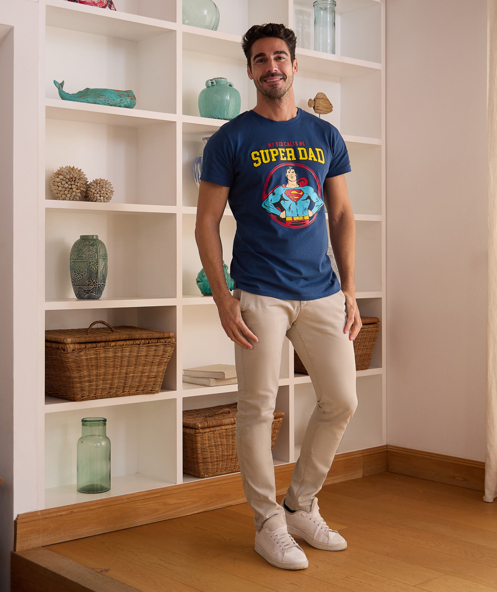 Camiseta de hombre con estampado "super dad - Prénatal