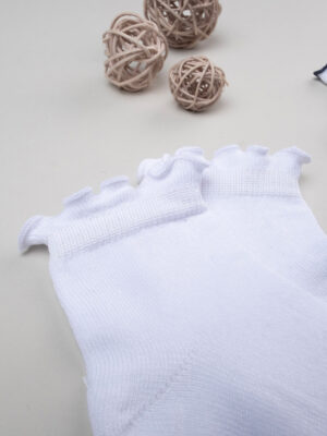 Lote 2 calcetines cortos niña blanco/azul - Prénatal