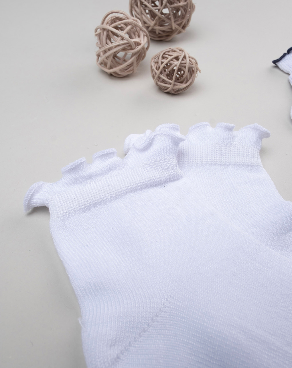 Lote 2 calcetines cortos niña blanco/azul - Prénatal