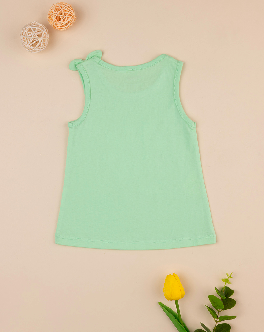 Camiseta de tirantes estampada verde de niña - Prénatal