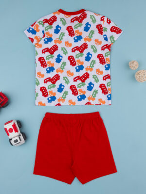 Pijama rojo bebé auto - Prénatal