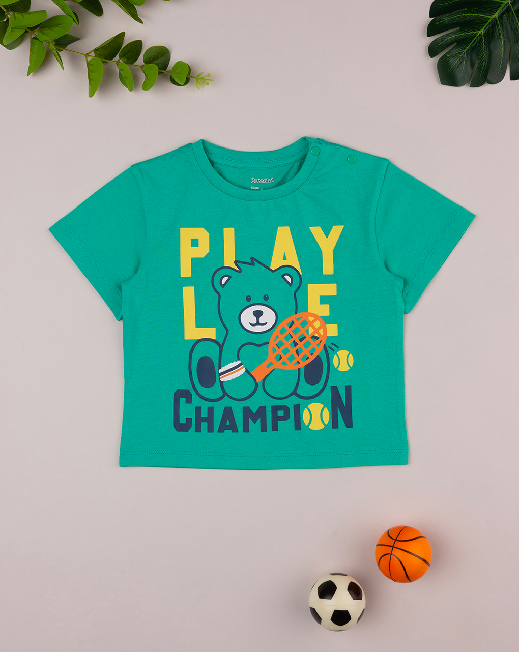 Camiseta informal para niños verde - Prénatal