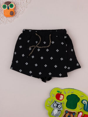 Pantalón corto casual de muselina para niña con estampado de lunares - Prénatal