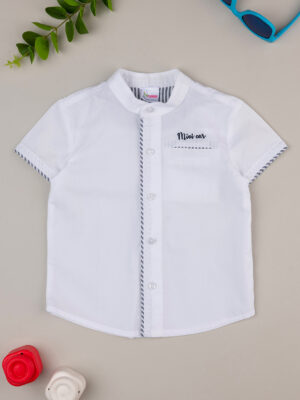 Camisa blanca de popelín de bebé - Prénatal