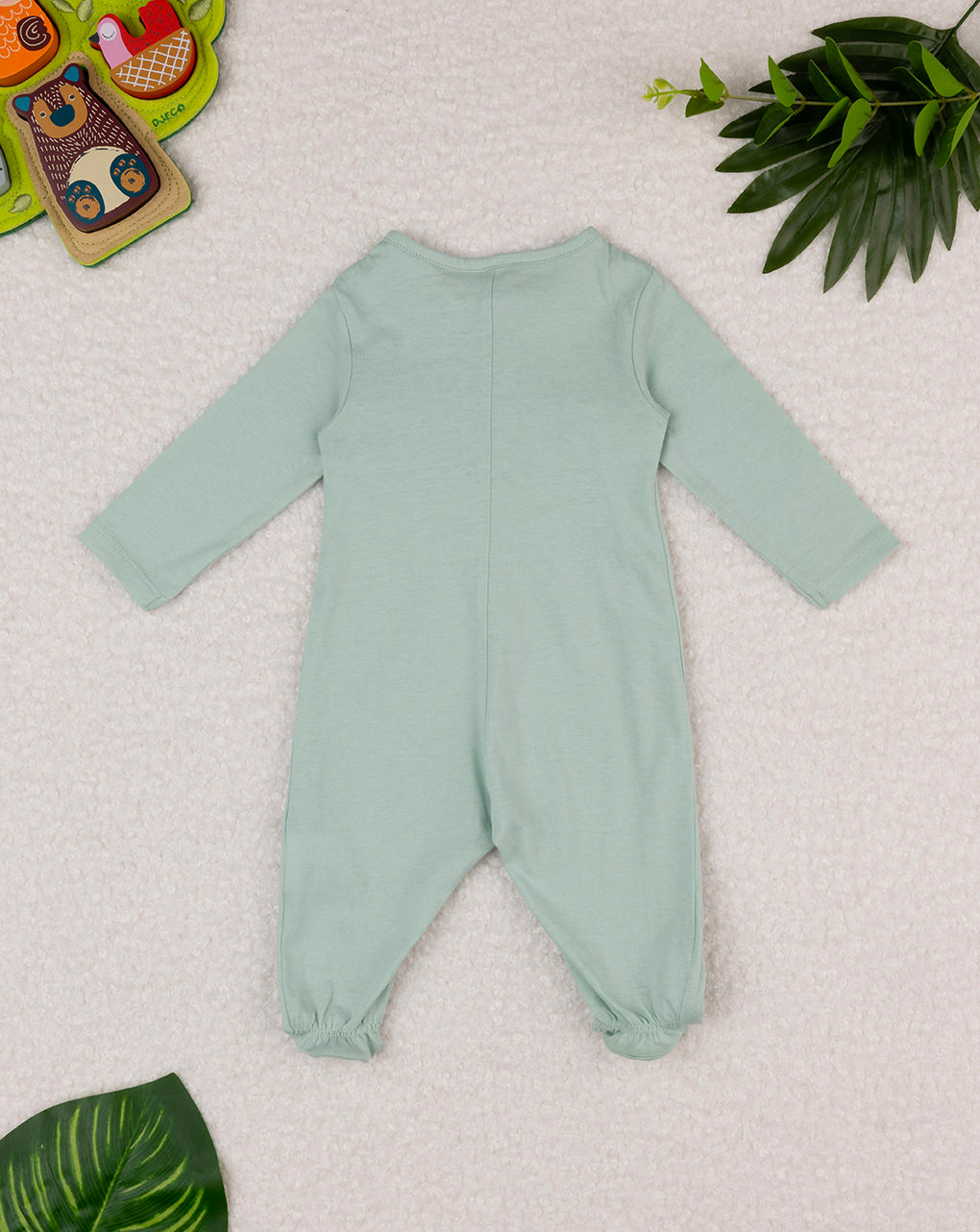 Pelele verde para bebé con estampado - Prénatal