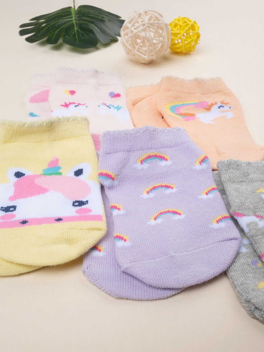 Pack 5 pares de calcetines para bebé "unicornio - Prénatal