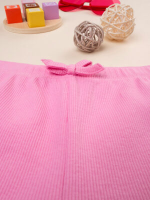 Pantalones cortos rosa informales para niñas - Prénatal