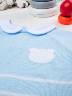 Traje tricot azul bebé - Prénatal
