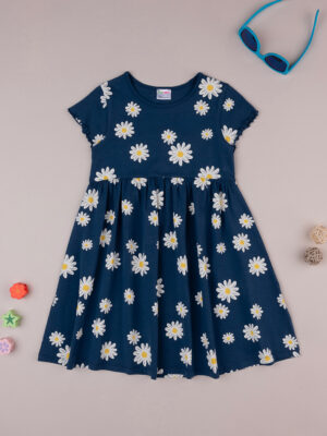 Vestido de verano azul de niña 'margaritas - Prénatal