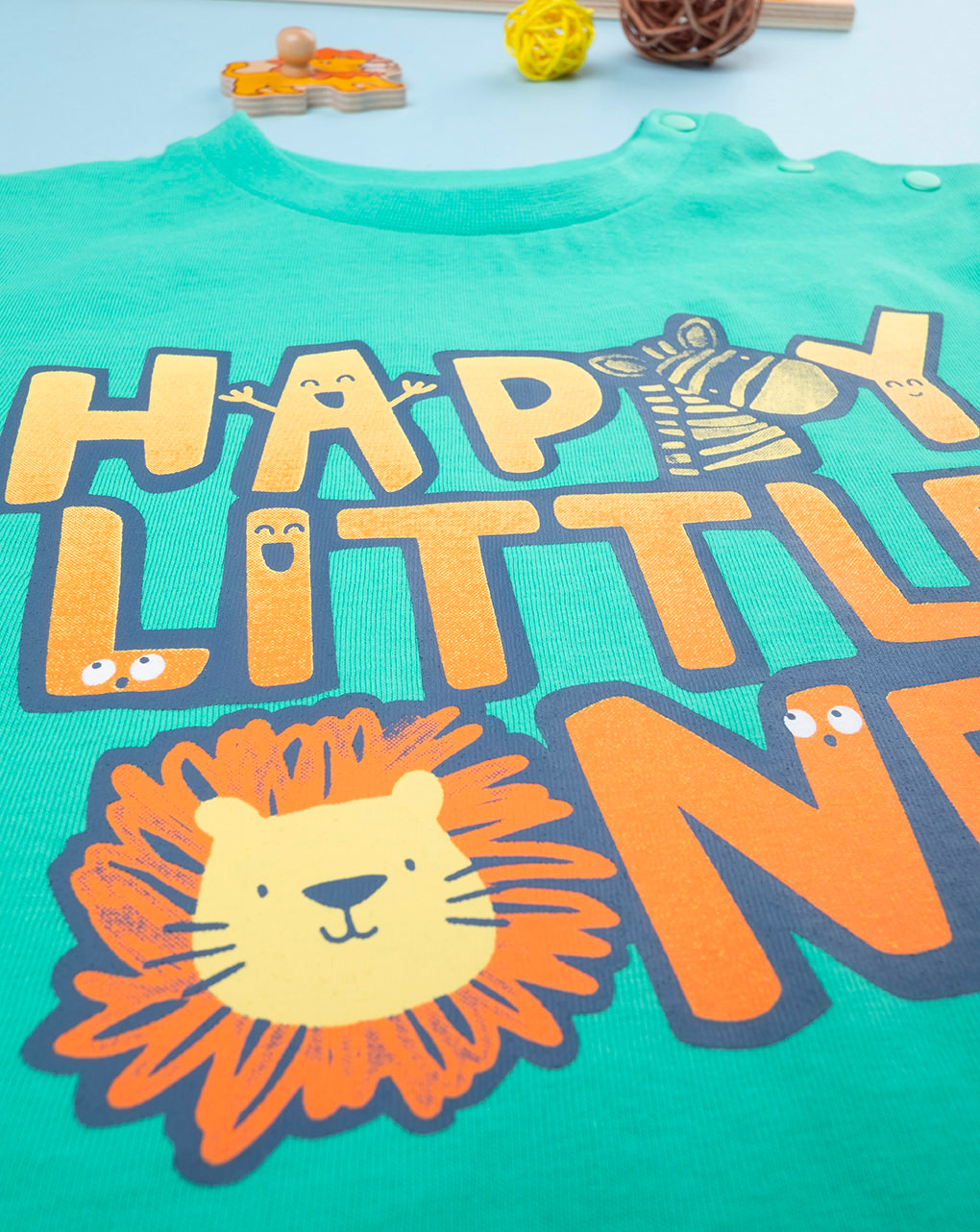 Camiseta verde para niño "happy little one" - Prénatal