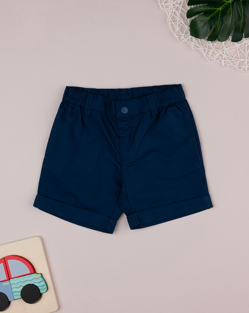 Pantalón corto informal azul para niño - Prénatal