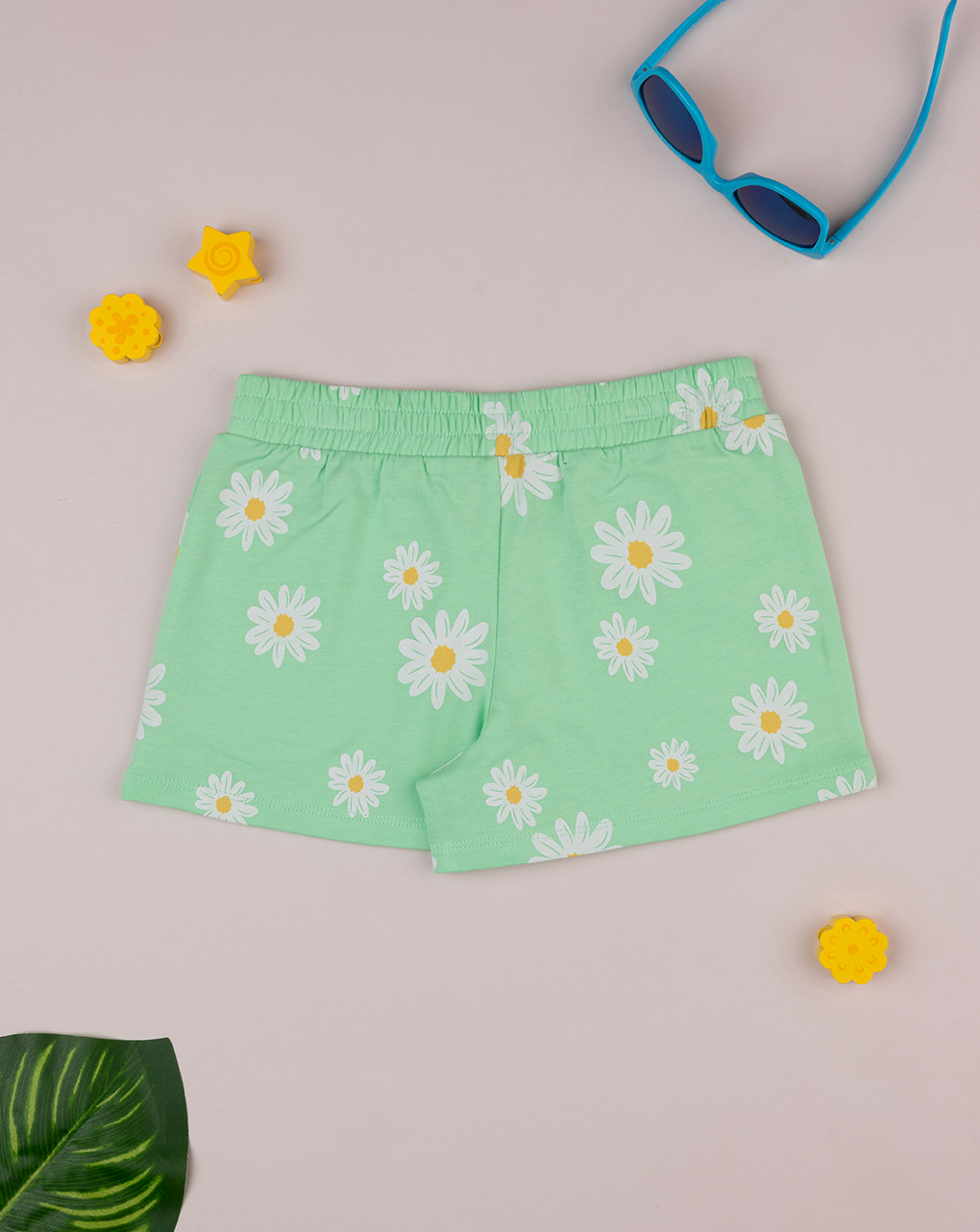 Short verde 'daisies' de niña - Prénatal