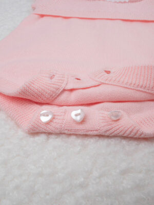 Pelele tricot rosa neaonata - Prénatal