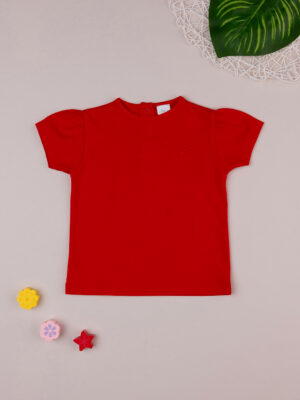 Camiseta casual para chicas rojo escarlata - Prénatal