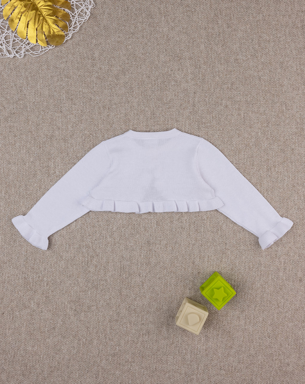 Cárdigan blanco de tricot para niña - Prénatal