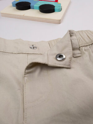 Pantalón corto informal beige para niño - Prénatal