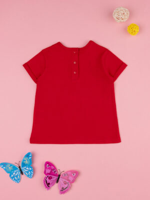 Camiseta estampada roja de niña - Prénatal