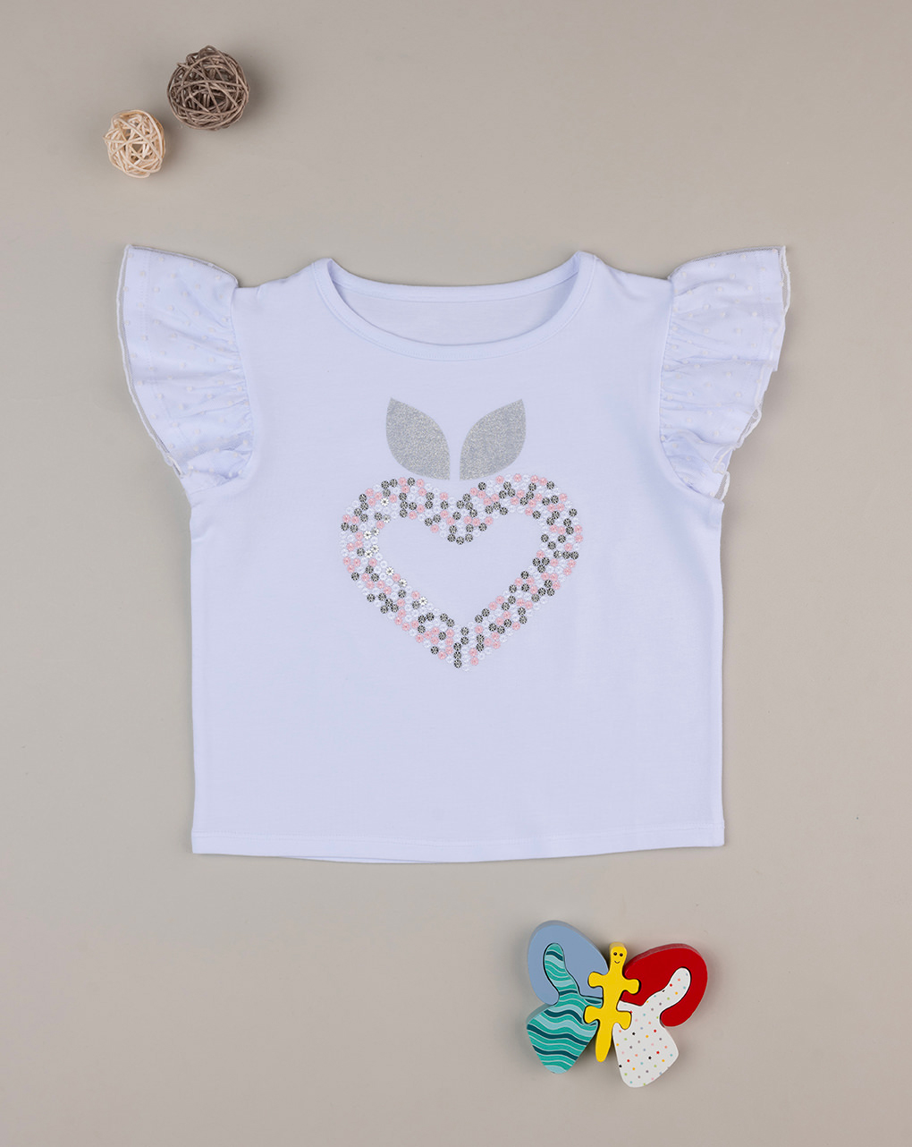 Camiseta para niña elegant con decoración frontal - Prénatal
