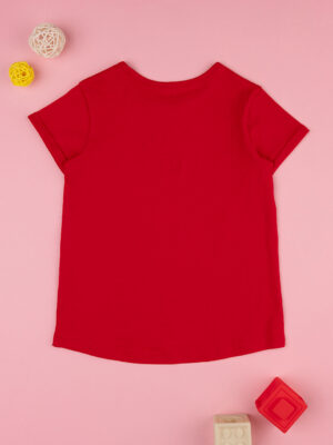 Camiseta roja de niña con estampado - Prénatal