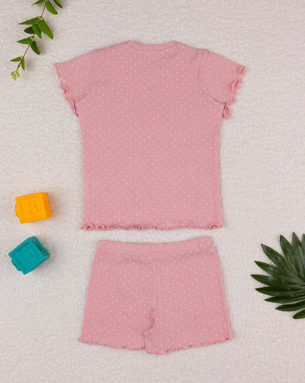 Pijama rosa de dos piezas para niña - Prénatal