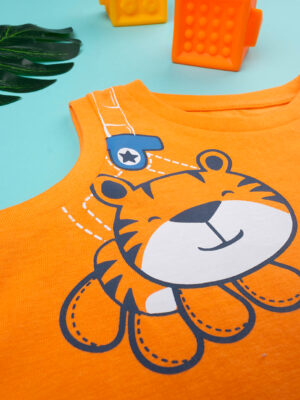 Camiseta de tirantes naranja para bebé - Prénatal
