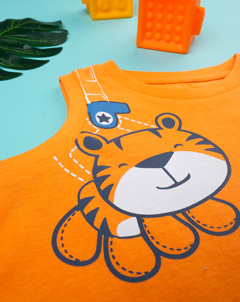 Camiseta de tirantes naranja para bebé - Prénatal