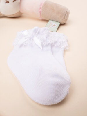 Lote 2 calcetines cortos bebé algodón orgánico - Prénatal