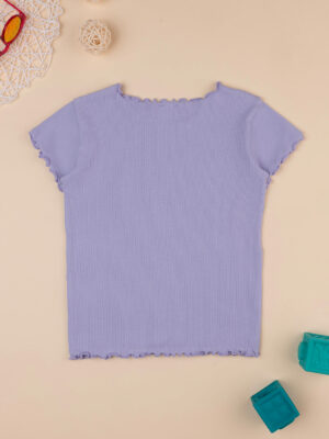 Camiseta lila de manga corta para niña - Prénatal