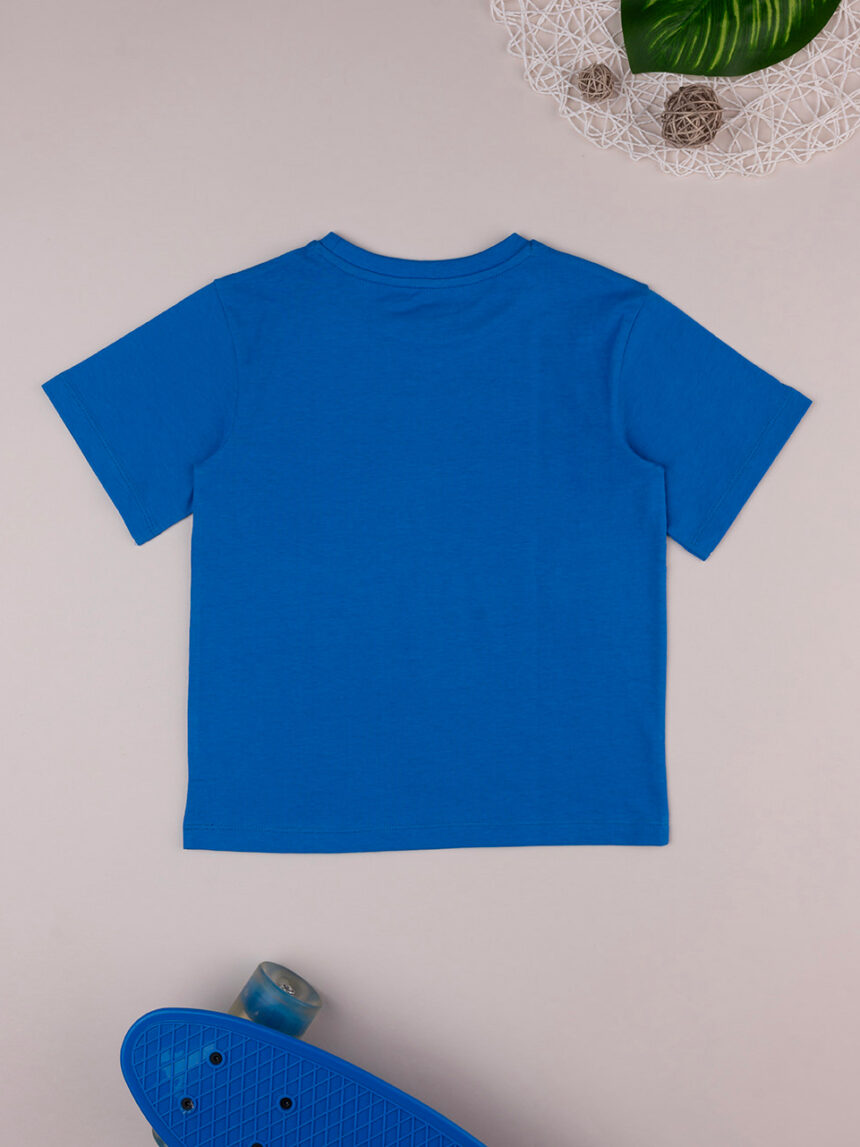Camiseta azul de niño con estampado - Prénatal