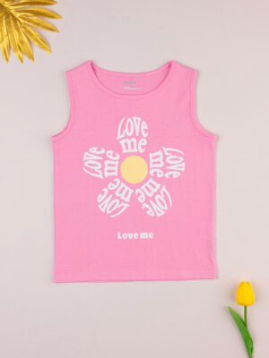 Camiseta de tirantes 'daisy' rosa de niña - Prénatal