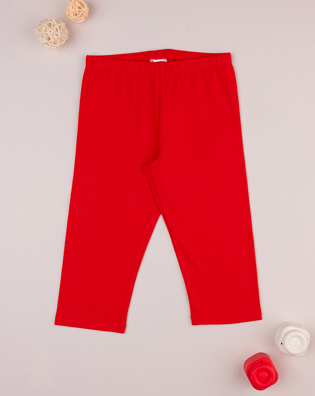 Leggings rojos básicos para niña - Prénatal