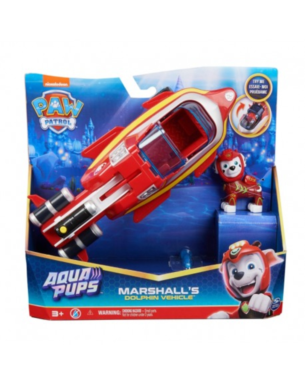 Vehículo Transformable Marshalls Aqua Pups Paw Patrol Prénatal