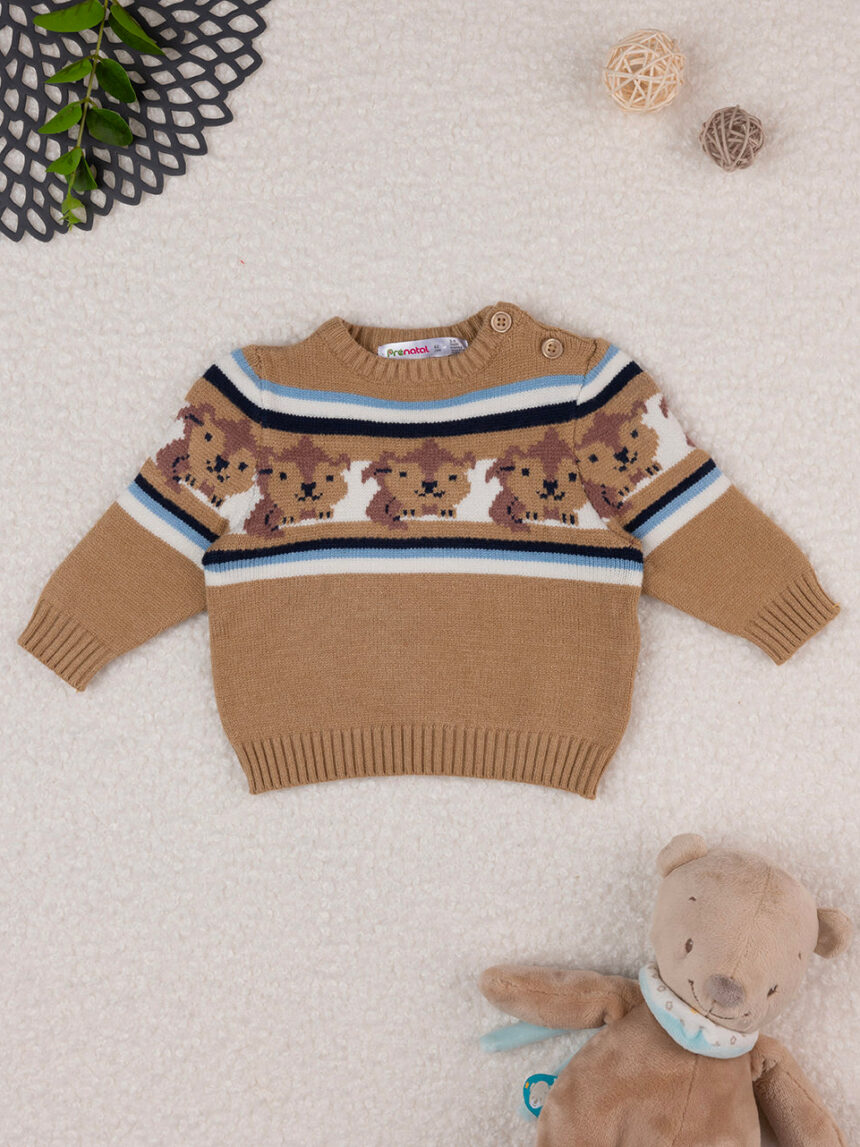 Jersey de tricot beige bebé - Prénatal