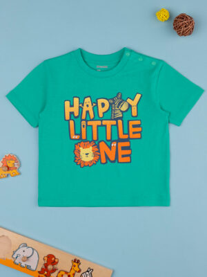 Camiseta verde para niño "happy little one" - Prénatal