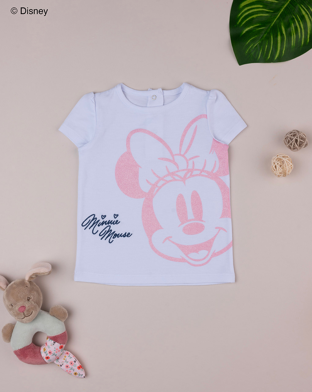 Camiseta estampado rosa "minnie" para niña - Prénatal