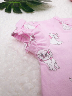 Pelele rosa de algodón orgánico para bebé niña - Prénatal