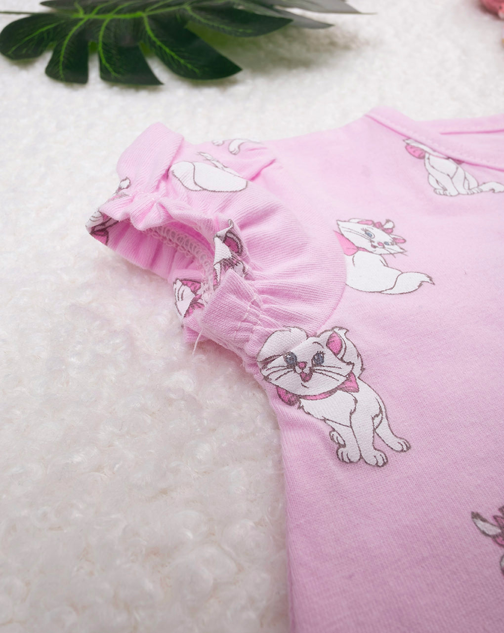 Pelele rosa de algodón orgánico para bebé niña - Prénatal