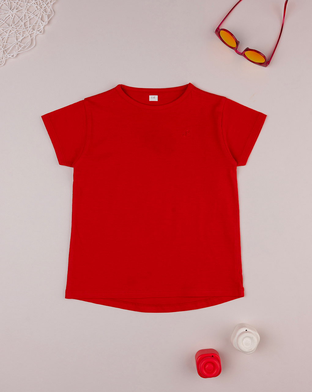 Camiseta básica roja de niña - Prénatal