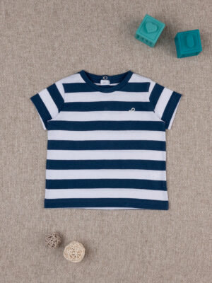 Camiseta de rayas azules para bebé - Prénatal