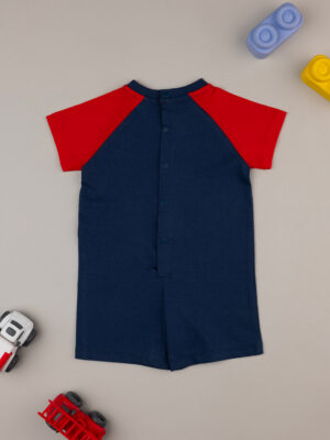 Pijama rojo/azul de vehículo para bebé - Prénatal