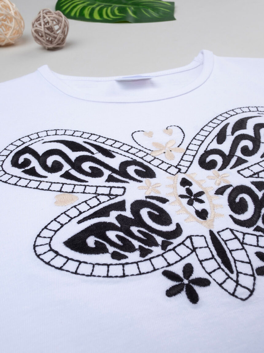 Camiseta blanca "butterfly" de niña - Prénatal