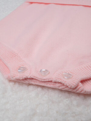 Pelele tricot rosa neaonata - Prénatal