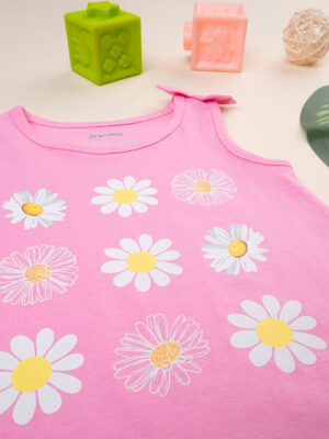 Camiseta de tirantes estampada rosa de niña - Prénatal