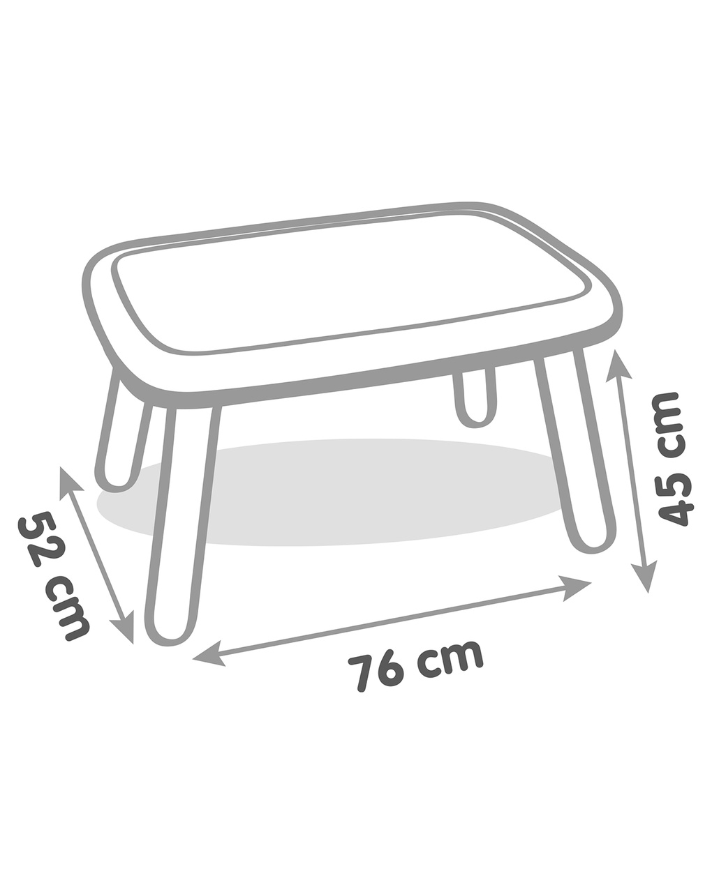 Kid table 18+ miel - smoby - Smoby