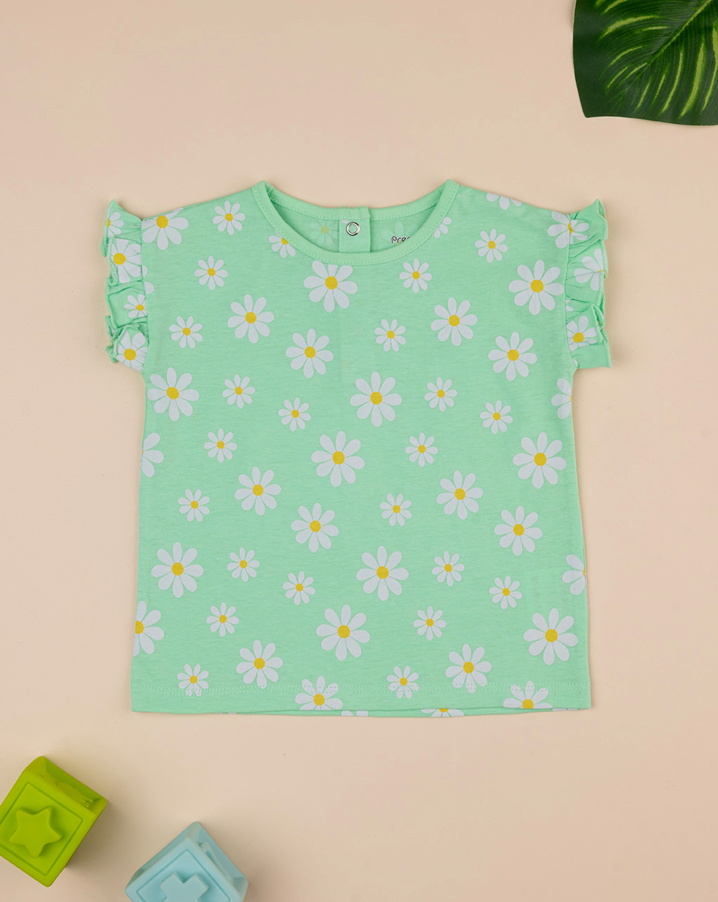 Camiseta informal para niña con un estampado margaritas - Prénatal