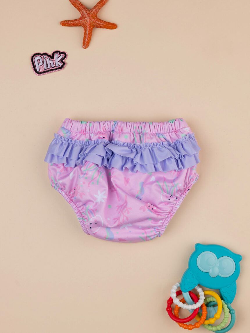 Bañador bikini  antifugas para niña rosa - Prénatal
