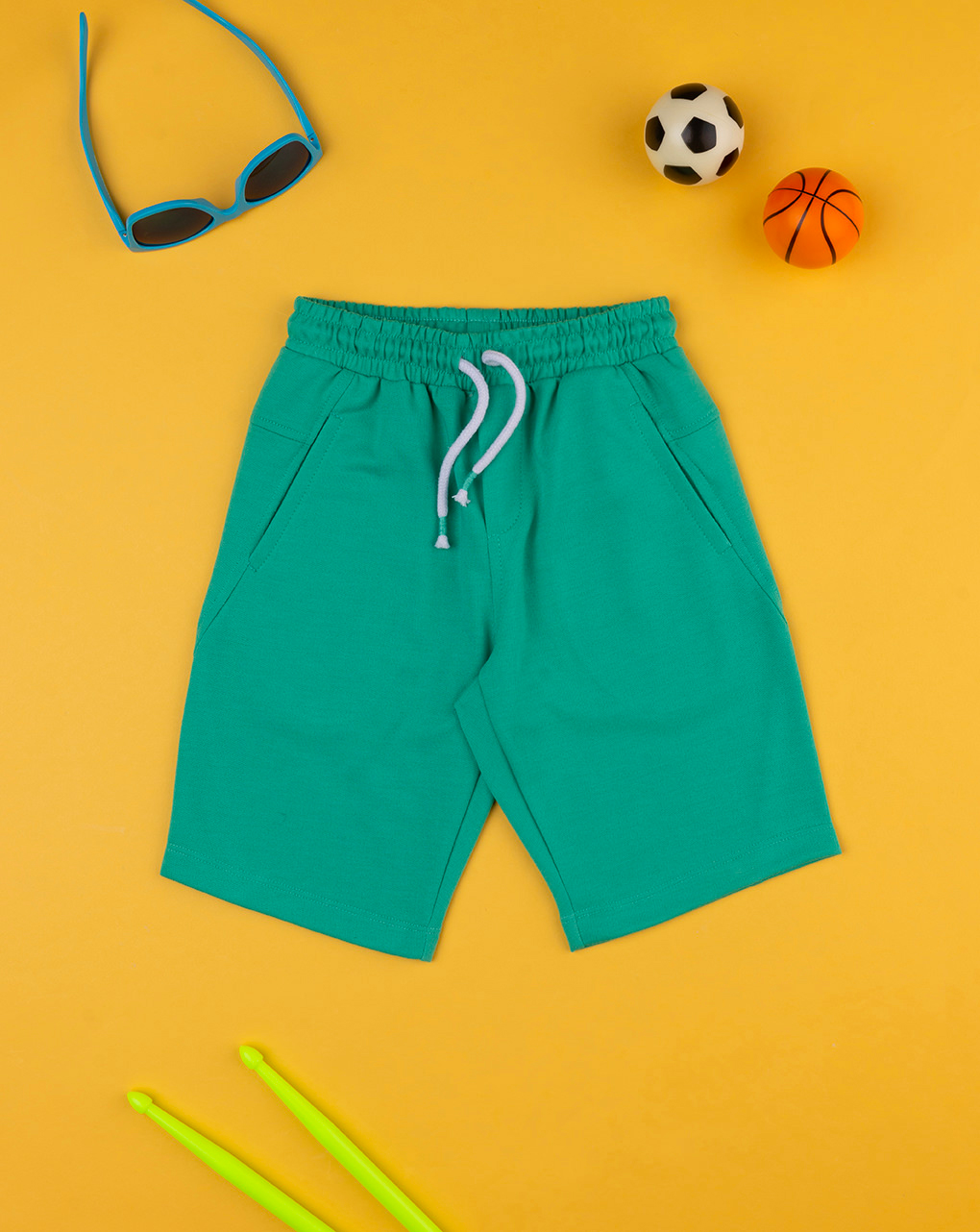 Pantalón corto de verano verde de niño - Prénatal