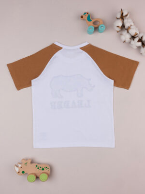 Camiseta bambino con inserti waffle - Prénatal